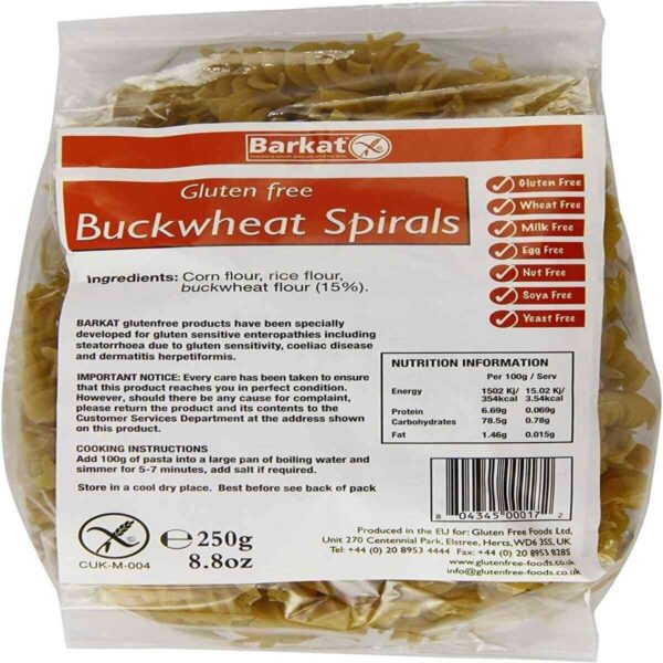 Barkat Gluten Free Buckwheat Pasta Spirals