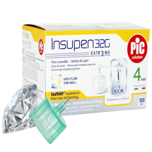 Insupen Insulin Pen Needles 4mm 32G