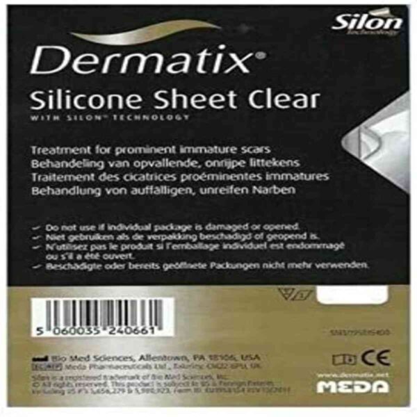 Dermatix Clear Silicone Sheet Scar Treatment 20 X 30cm