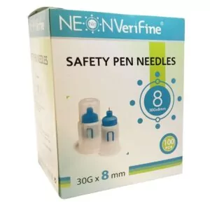  Verifine Insulin Pen Needles 31G 8mm, Ultra Fine