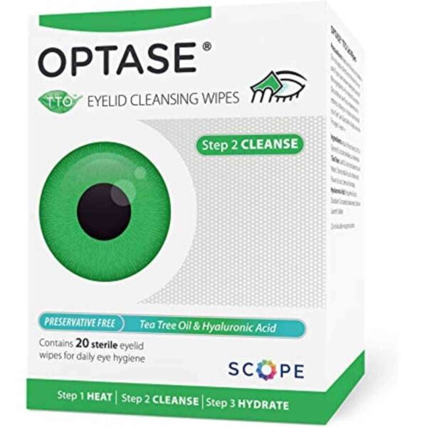 OPTASE EyeLid Cleansing Wipes Preservative Free