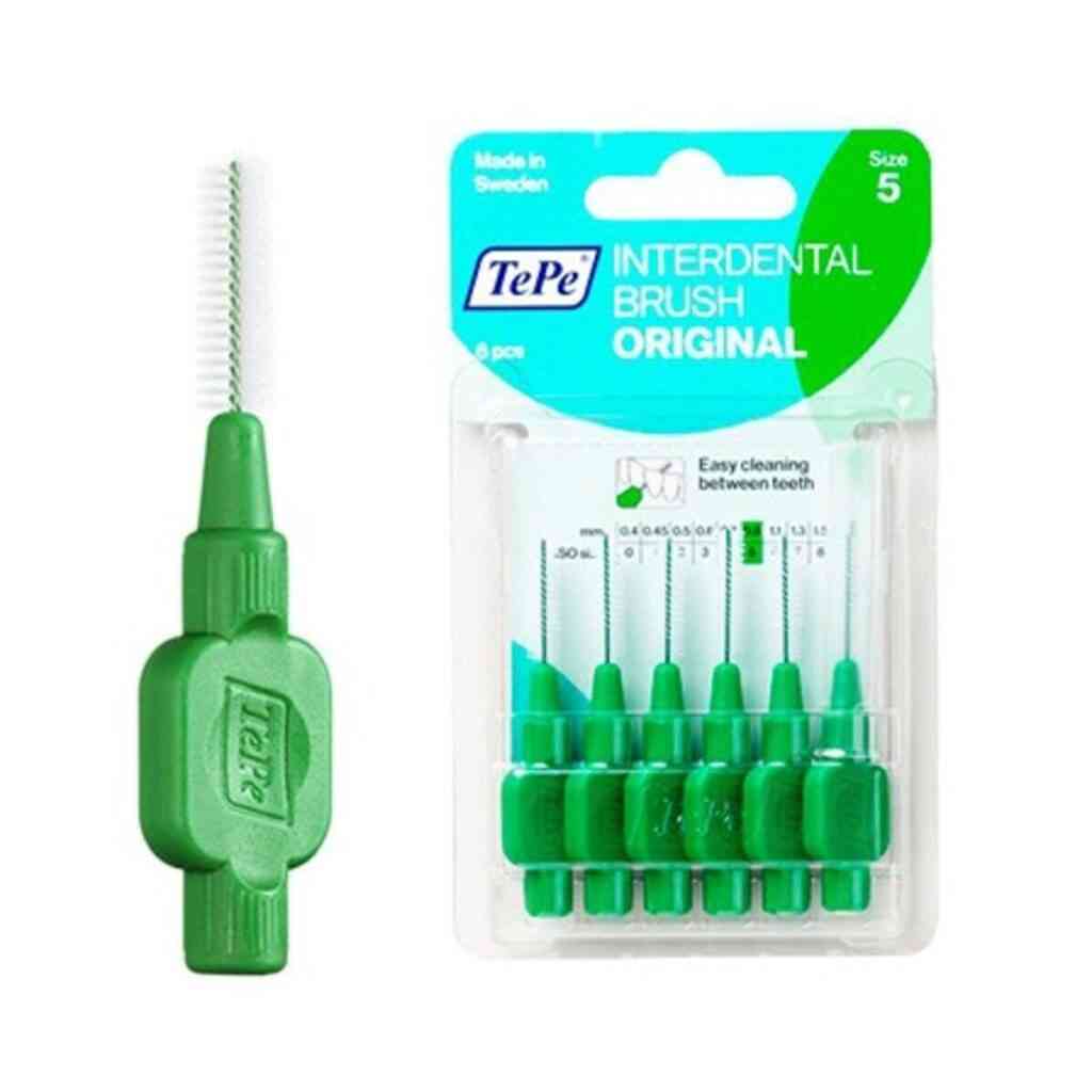 Buy TePe Interdental Brushes Green 0.8mm - Size 5 - Dock Pharmacy