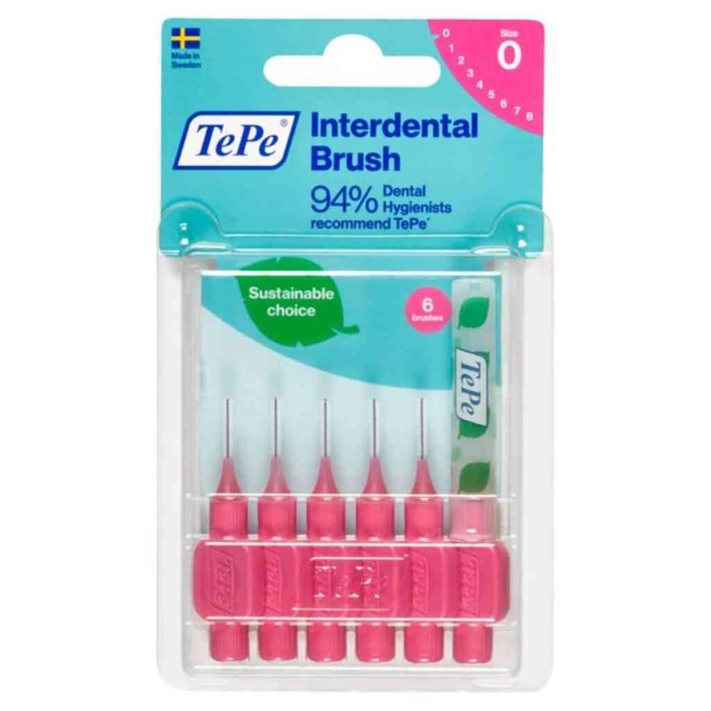 Buy TePe Interdental Brushes Pink 0.4mm - Size 0 - Dock Pharmacy