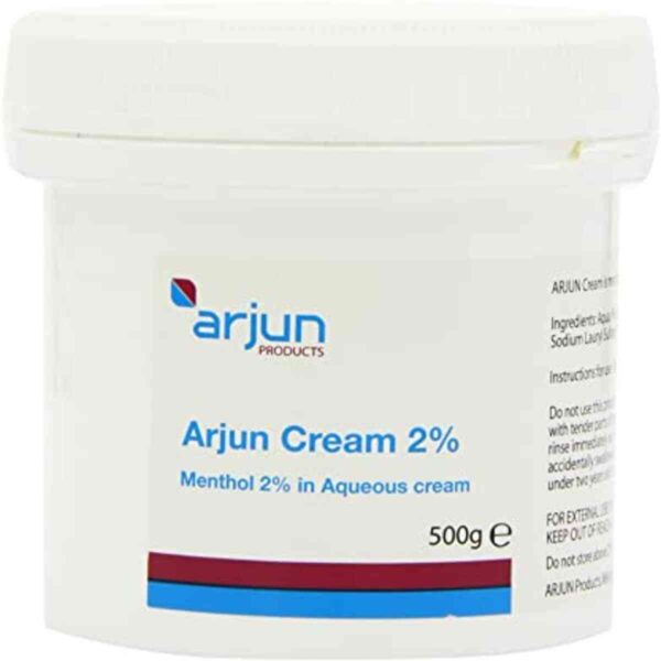 Arjun Cream 2% - Menthol Aqueous Cream 2%, 500g