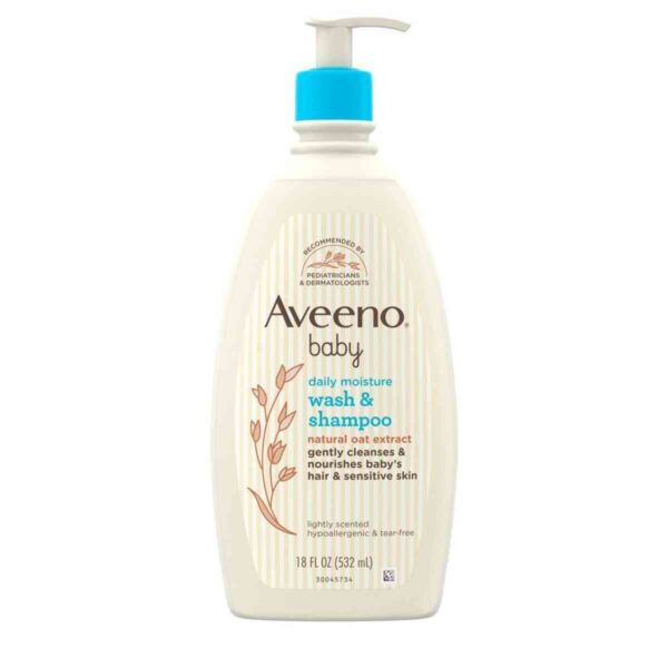 Aveeno Baby Wash & Shampoo For Hair & Body, 236ml