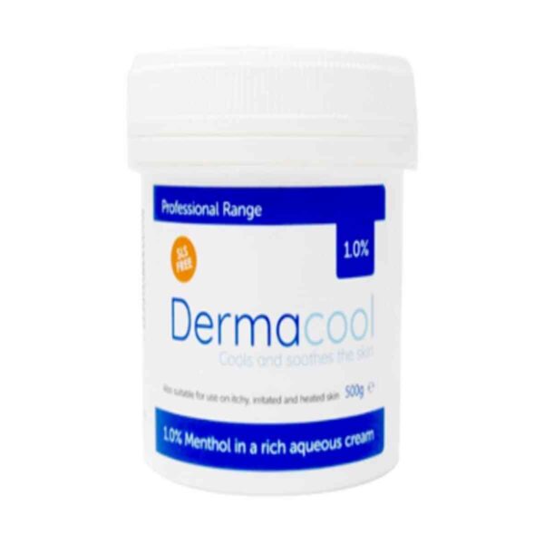 Dermacool 1% Menthol Aqueous Cream, 500g Tub