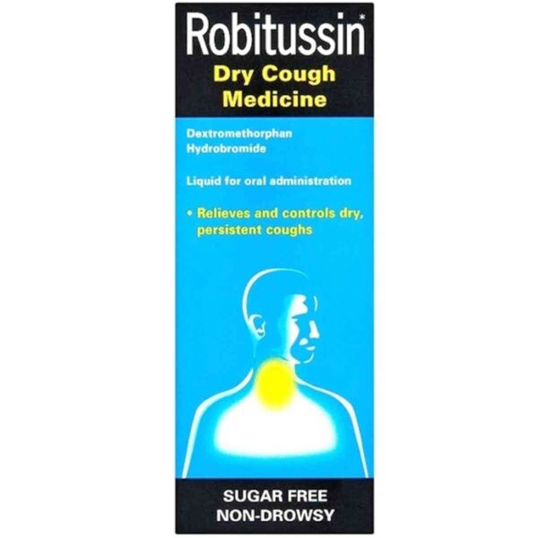 Robitussin Dry Cough Medicine, 250ml