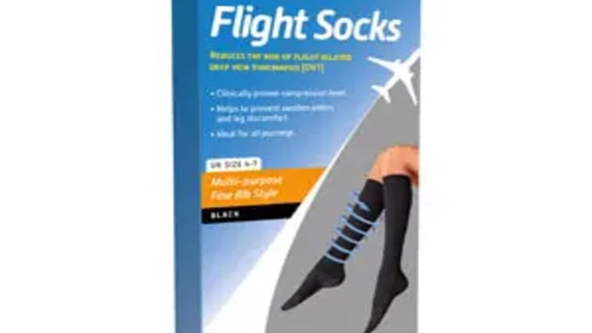 ProFoot Flight Socks (Black), Travel Accessories