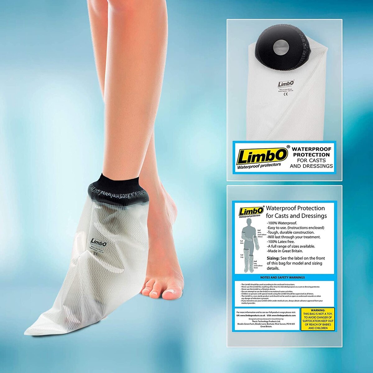 Buy LimbO Foot Protector - Waterproof for Cast & Dressings, - Dock Pharmacy