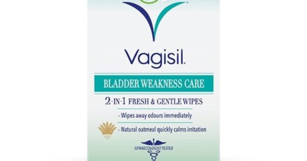 Buy Vagisil Bladder Weakness Care 2-in-1 Wipes, 12 Wipes - Dock Pharmacy