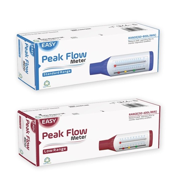 Easy Peak Flow Meter standard range and Easy Peak Flow Meter low range