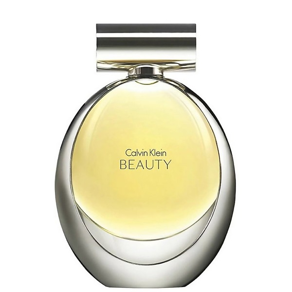 A 50ml bottle of Calvin Klein Beauty Eau de Parfum (EDP) Spray, featuring a sleek and elegant design with a minimalist aesthetic. The bottle reflects the sophisticated and floral fragrance, perfect for women who exude timeless elegance.